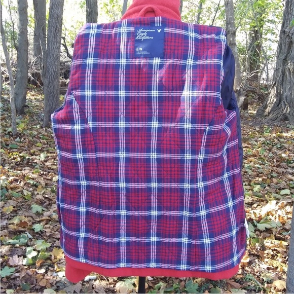 American Eagle Outfitters Bold Red Peacoat - Picture 5 of 7